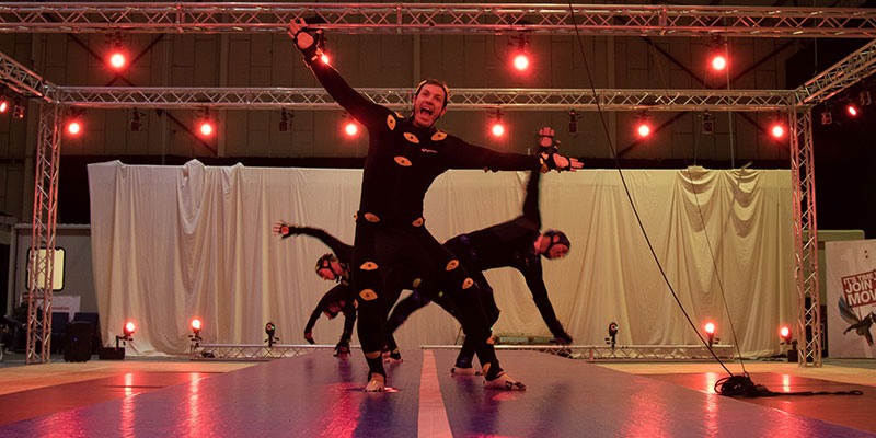 Optical motion capture stage