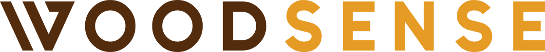 Woodsense logo text dark