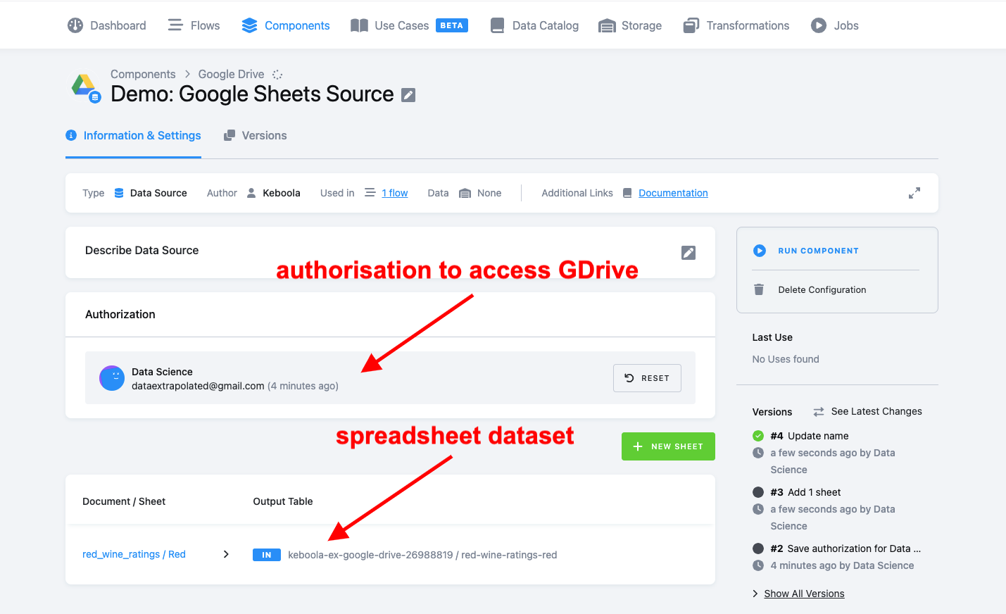 Move Data from Google Sheets to BigQuery