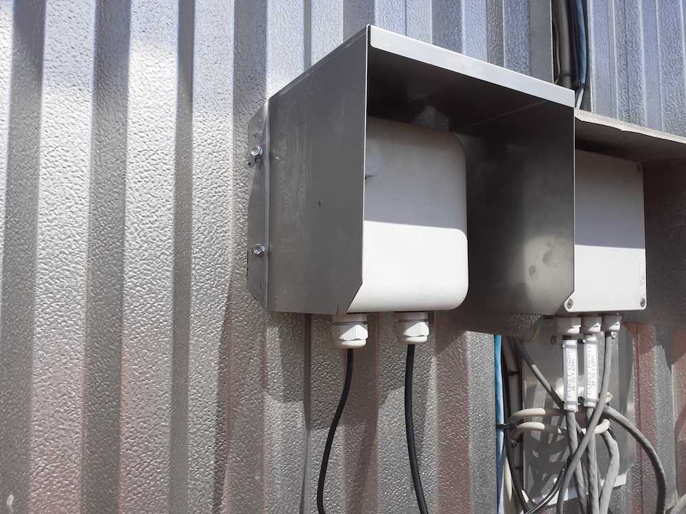 Woodsense Gateway to monitor wood in drying chamber