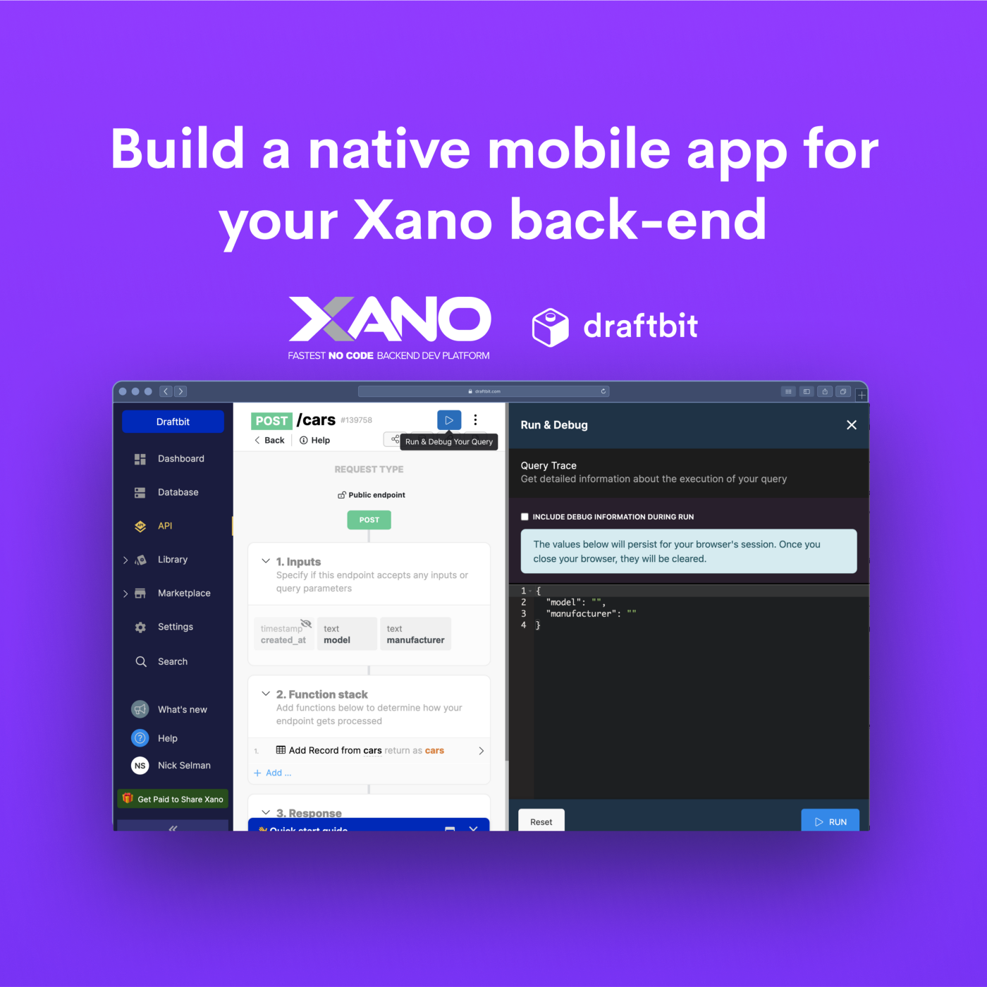 How to create a native mobile app for your Xano back-end
