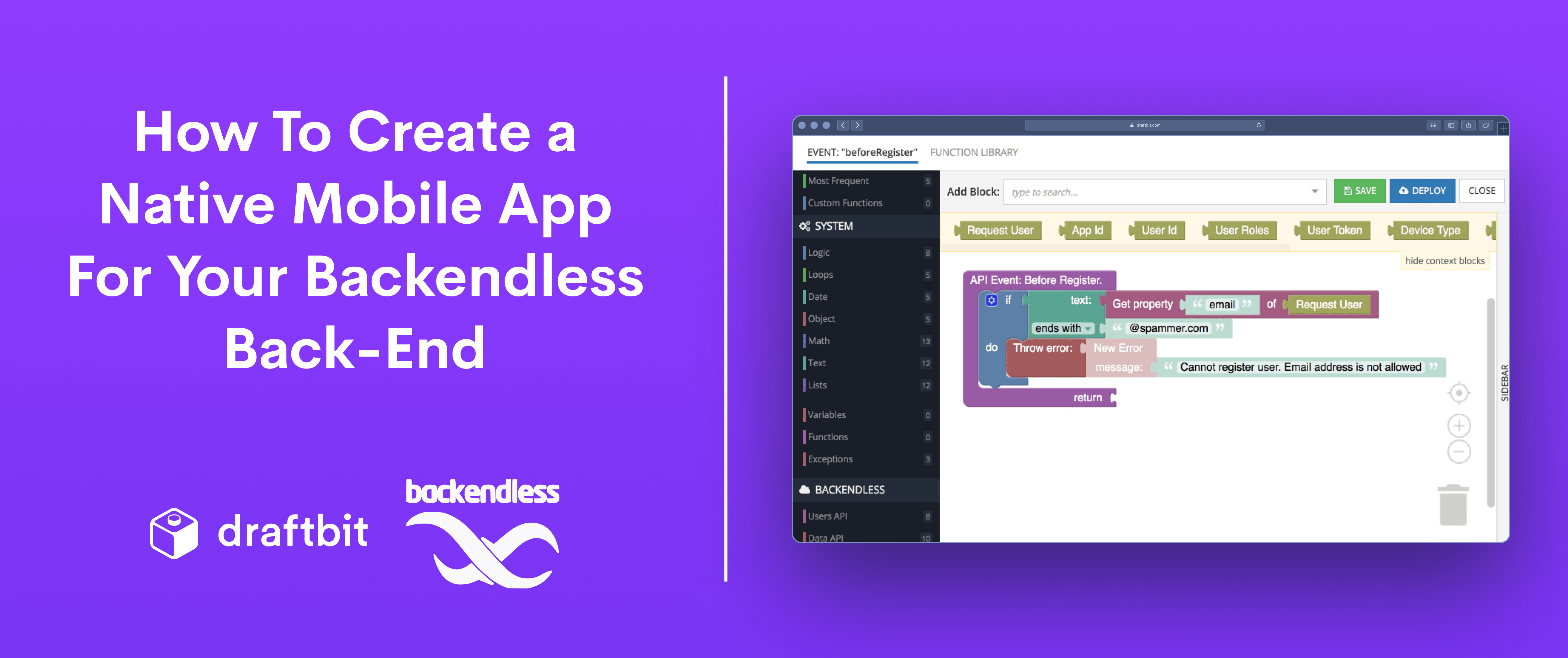 How to Create a Native Mobile App For Your Backendless Back-End