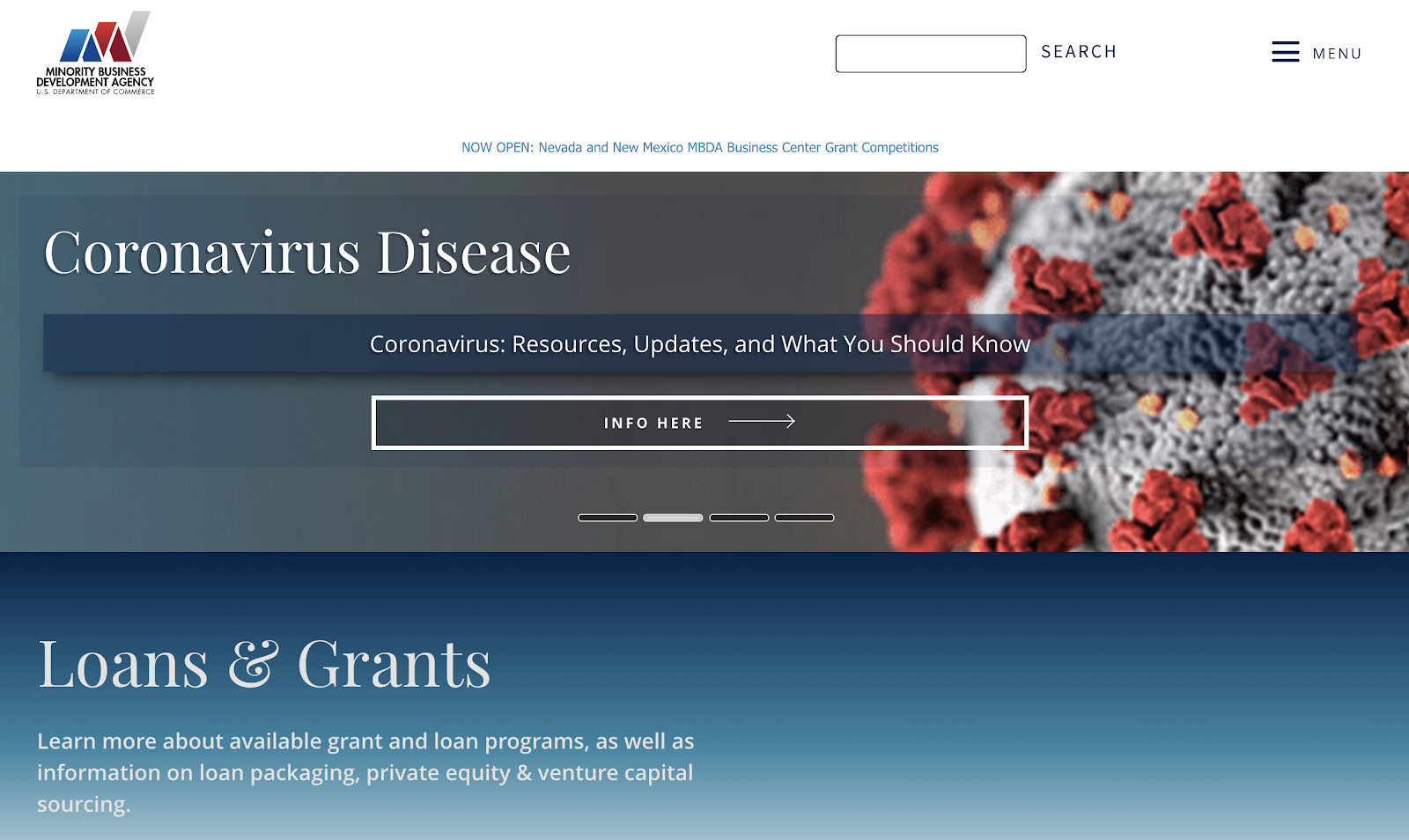 Minority Business Development Agency Website