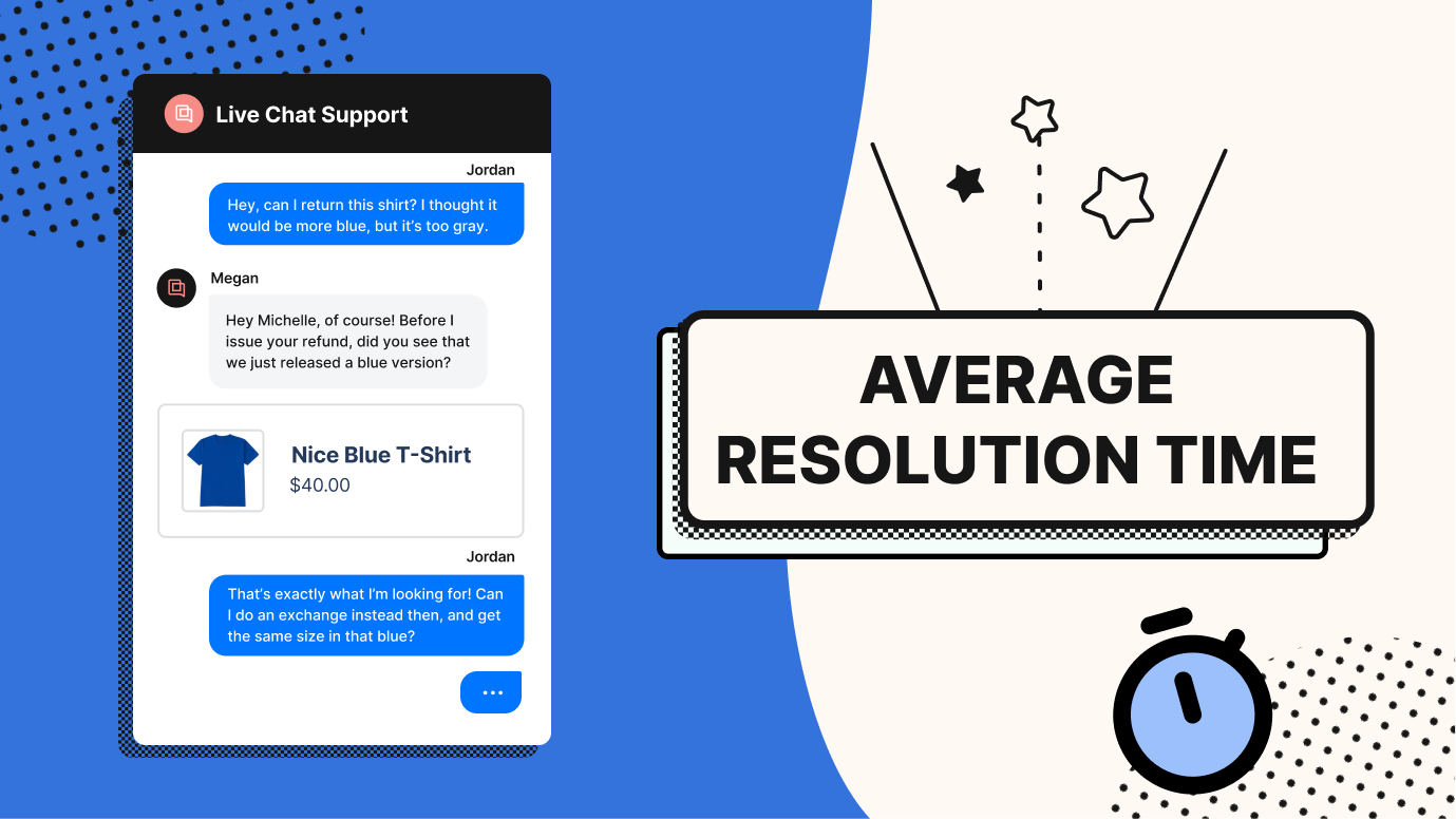 Average resolution time illustration