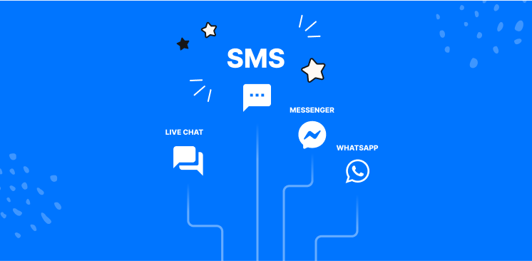 Gorgias has SMS, Messenger, and live chat functionality