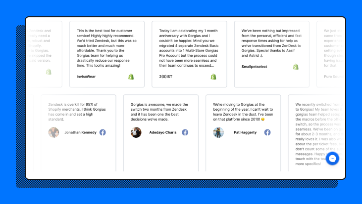 Reviews that mention Gorgias and Zendesk -- most prefer Gorgias.