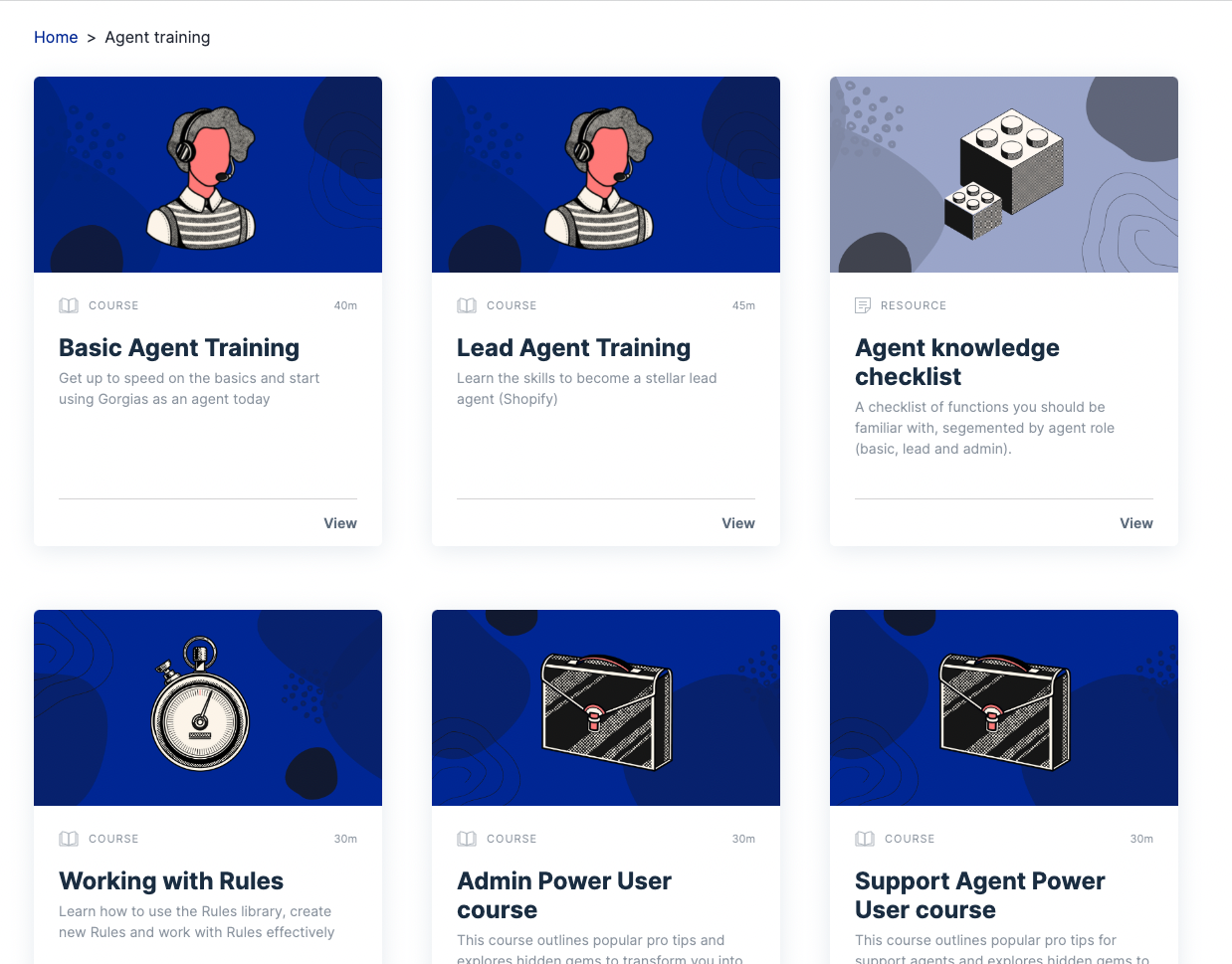 Gorgias Academy trains agents on using the helpdesk