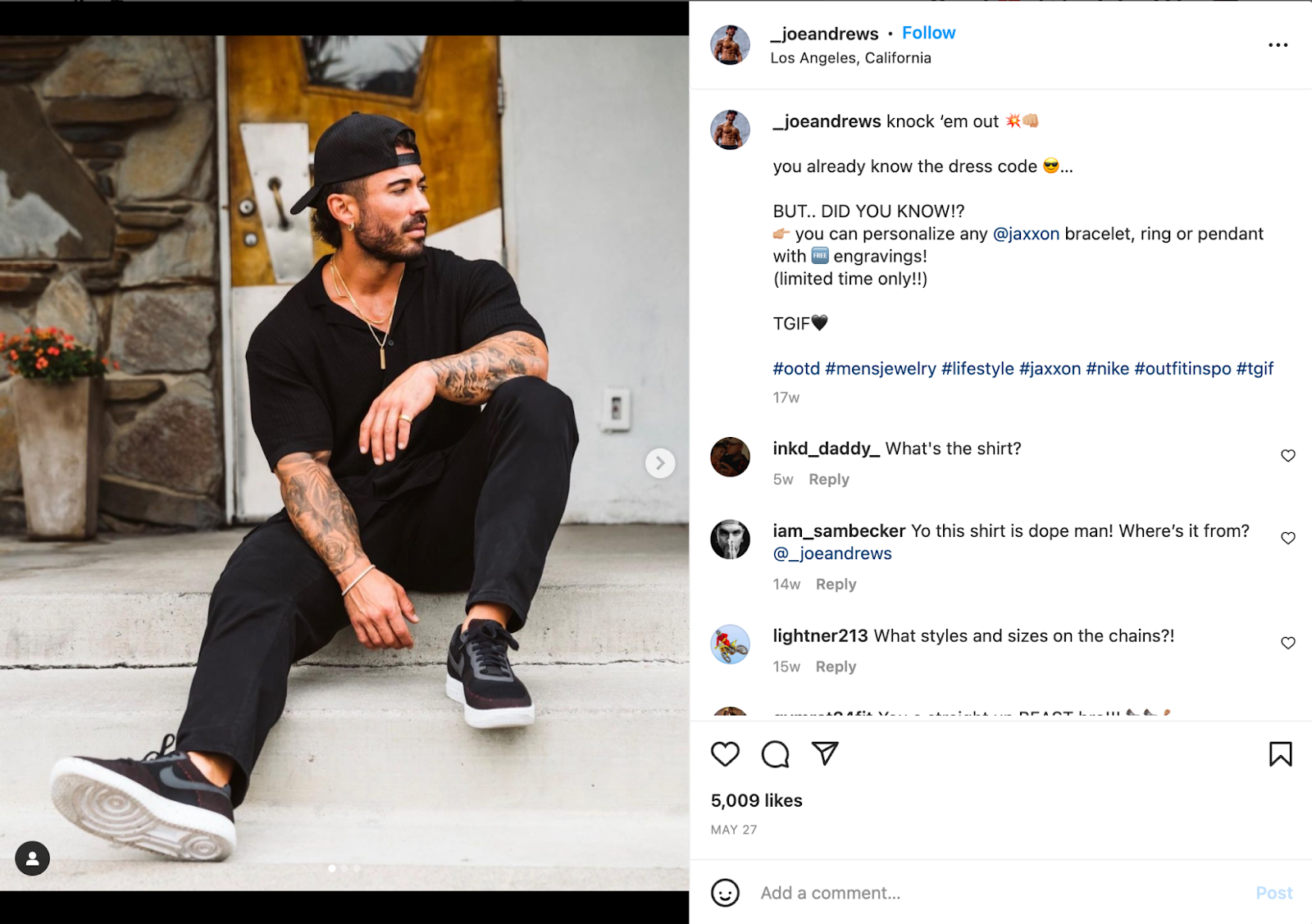 Jaxxon's community members post product content on social media platforms.