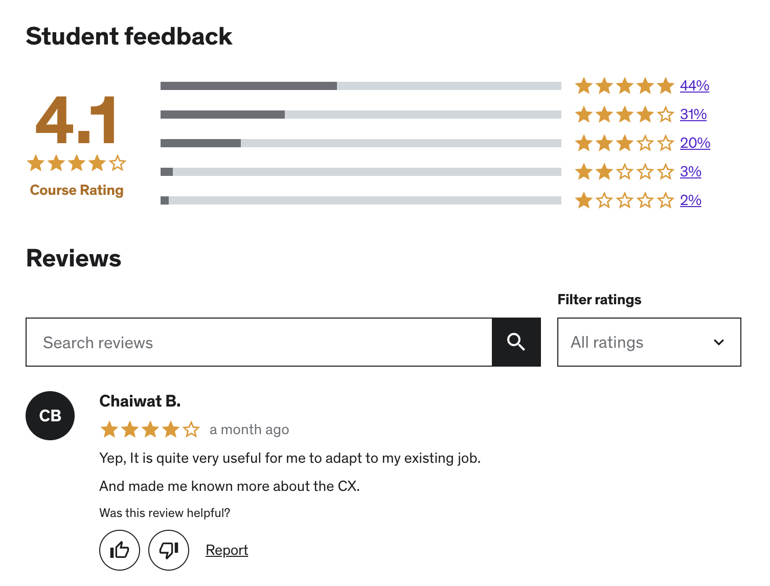 Reviews of customer service courses