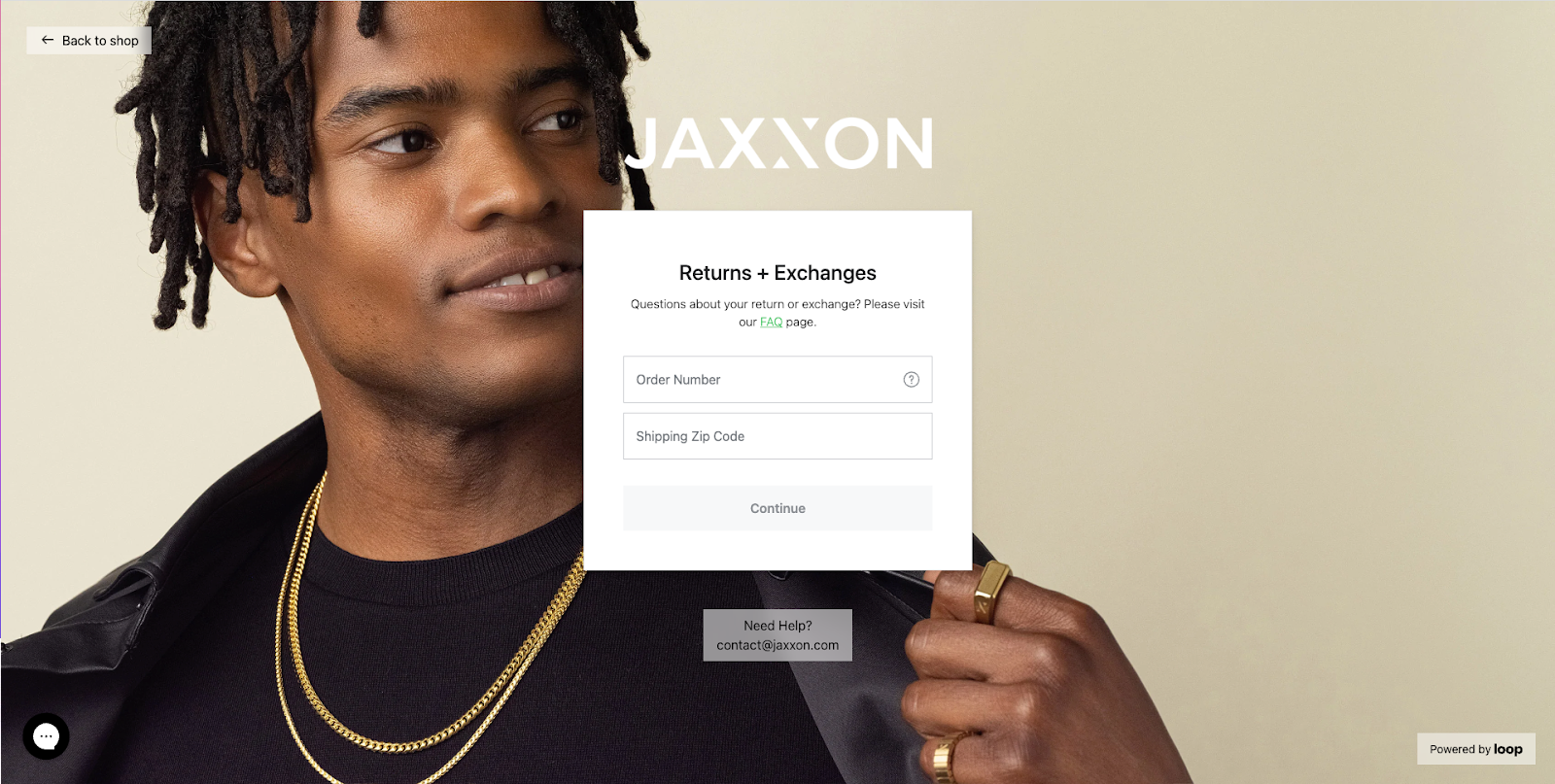 Returns management portal
