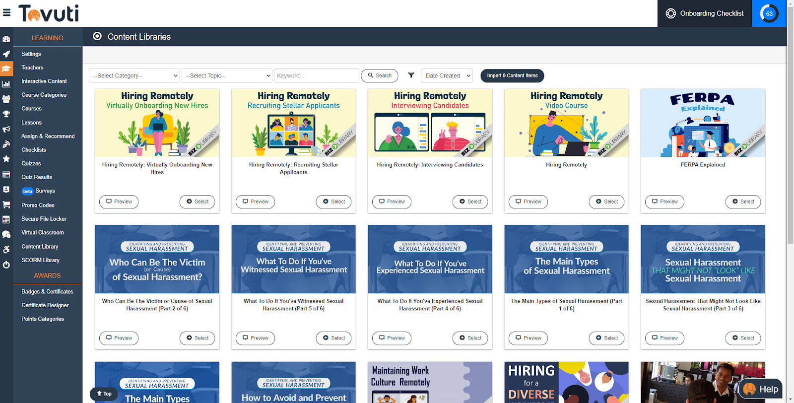 healthcare lms screenshot
