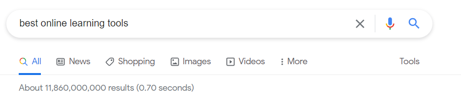 best online learning tools google search