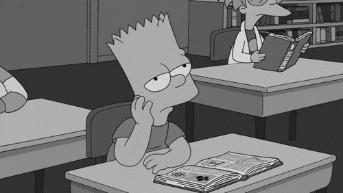 lack of engagement while online learning simpsons gif