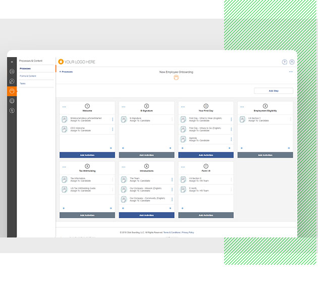 Click Boarding screen shot