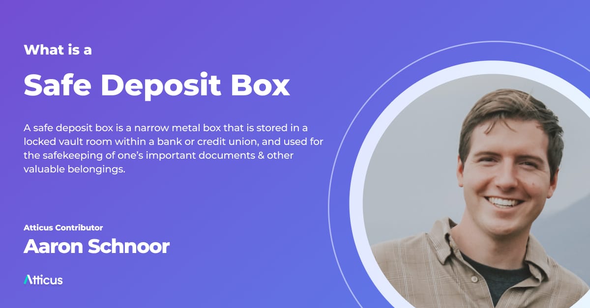 Safe Deposit Box The Executor's Glossary by Atticus®