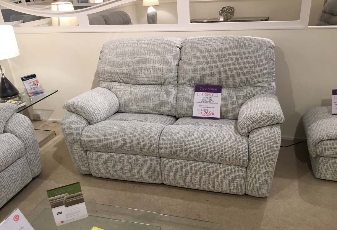 G Plan Mistral 2 Seater Sofa with Double Power Recliners