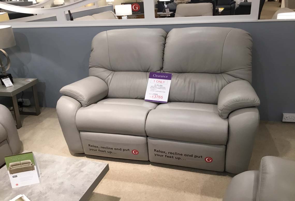 G Plan Mistral 2 Seater Double Power Sofa