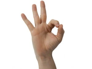 The OK hand symbol