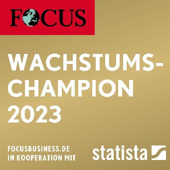 FOCUS Wachstumschampion 2023 Gewinner Badge