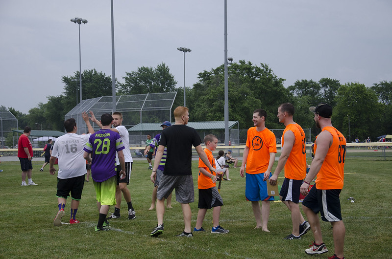 Wiffle Ball high fives