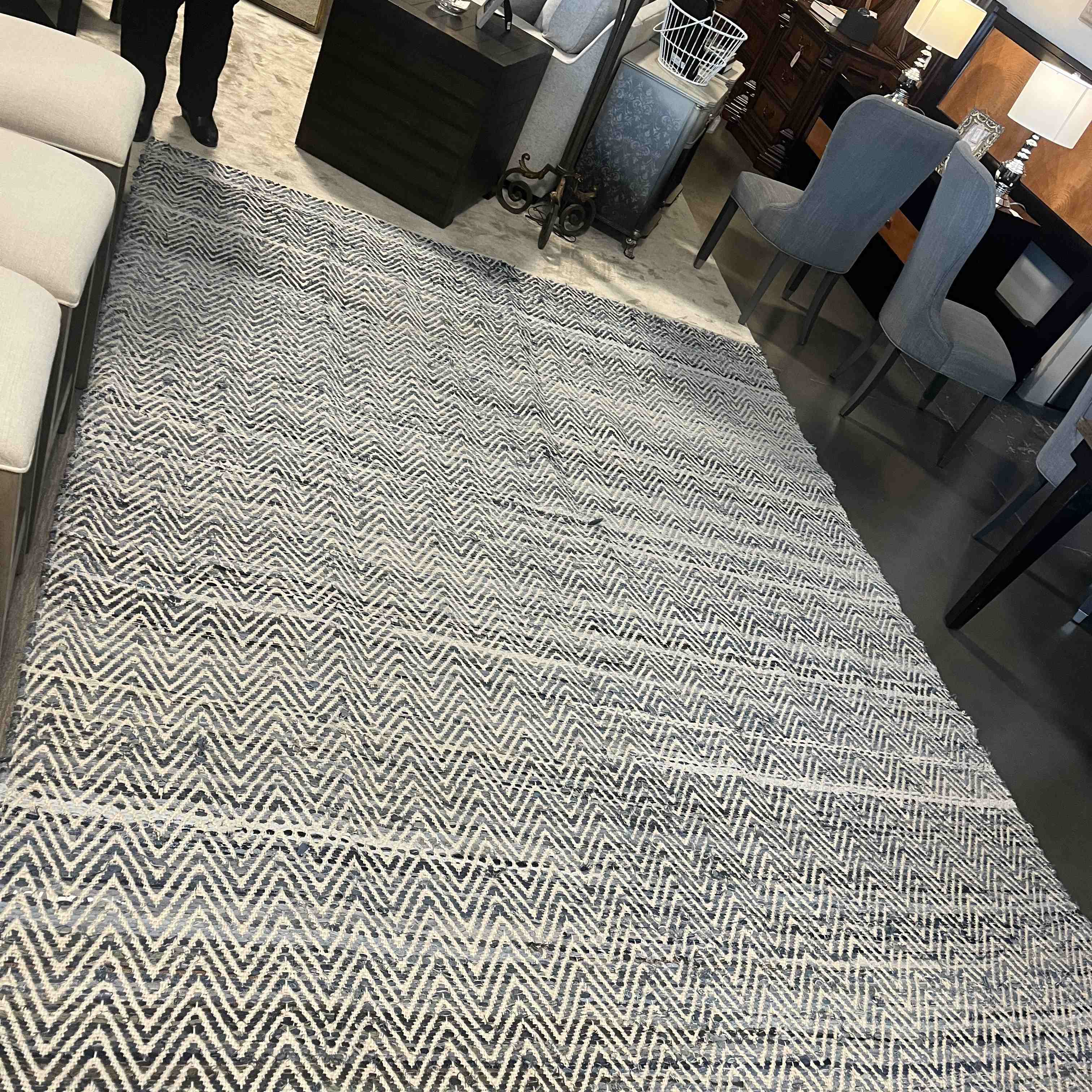 Restoration Hardware Woven Denim Rug 799.00