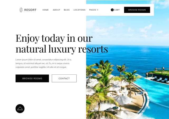 Resort - Hotel And Resort Webflow Template By BRIX Templates