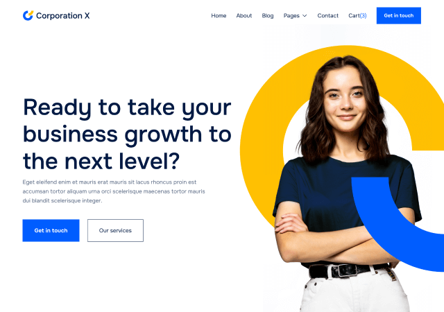 Corporation X - Consulting Firm Webflow Template By BRIX Templates