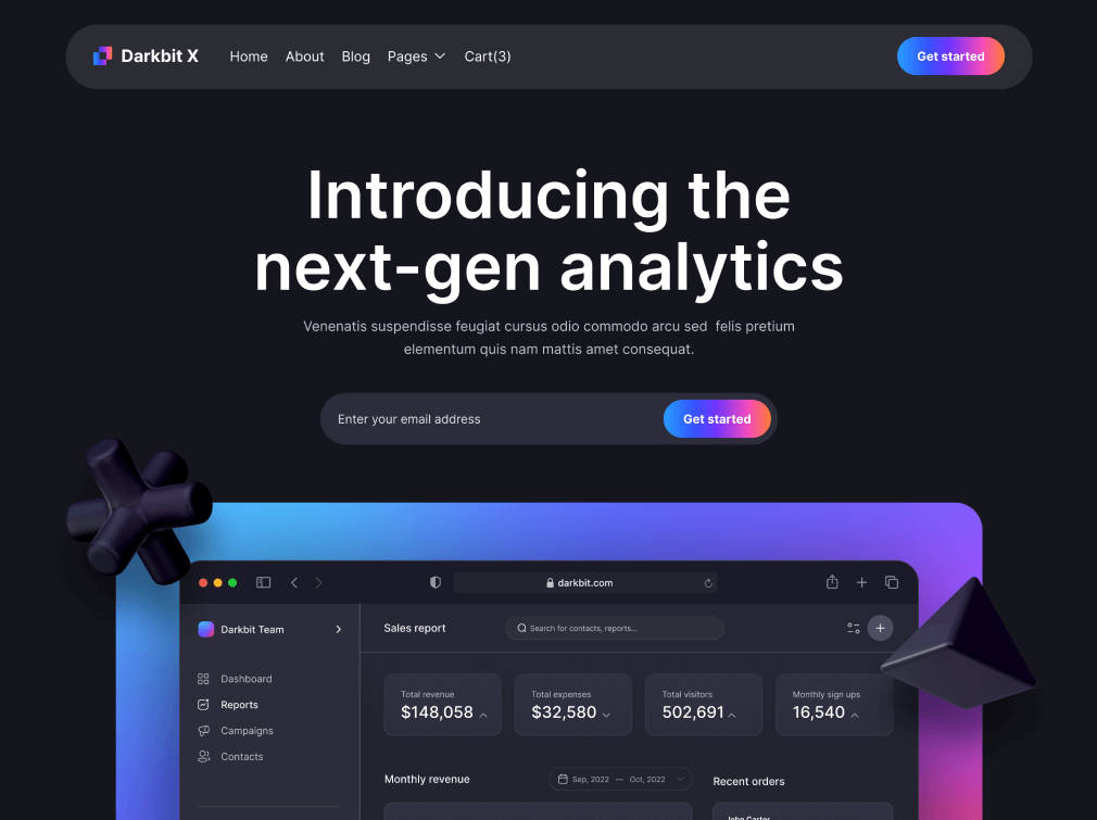 Darkbit X - Webflow Project