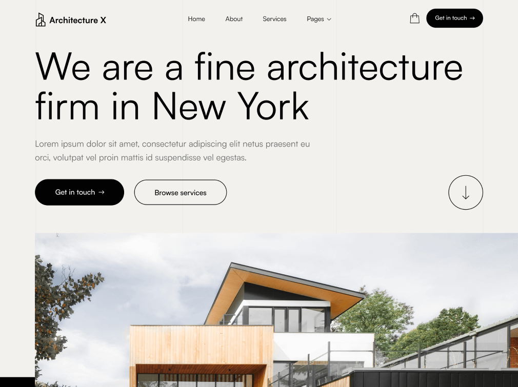 Architecture - Webflow Project
