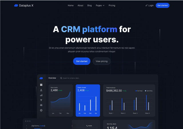 Dataplus X - Webflow Agency Project