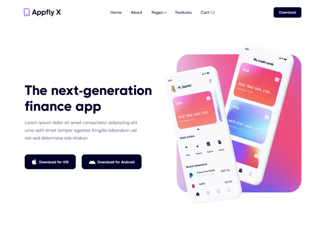 Appfly X - Webflow Agency Project
