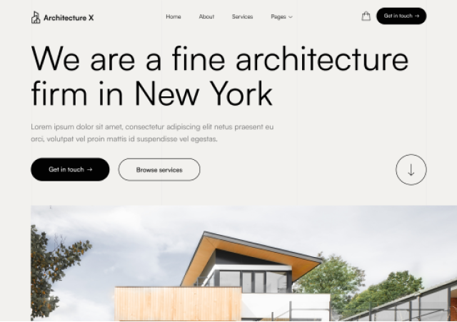 Architecture X - Webflow Agency Project