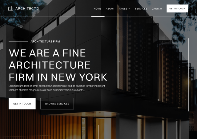 Architect X - Webflow Agency Project