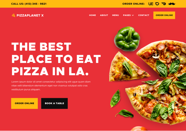 Pizzaplanet X - Webflow Agency Project