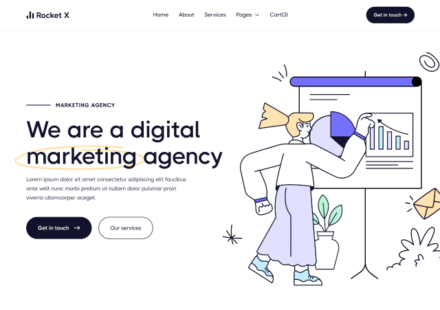 Rocket X - Webflow Agency Project