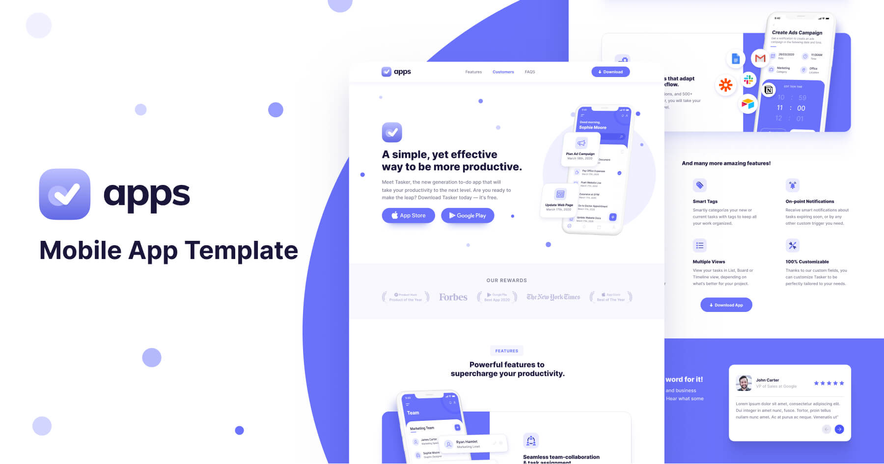 Mobile App flow Template Apps BRIX Templates