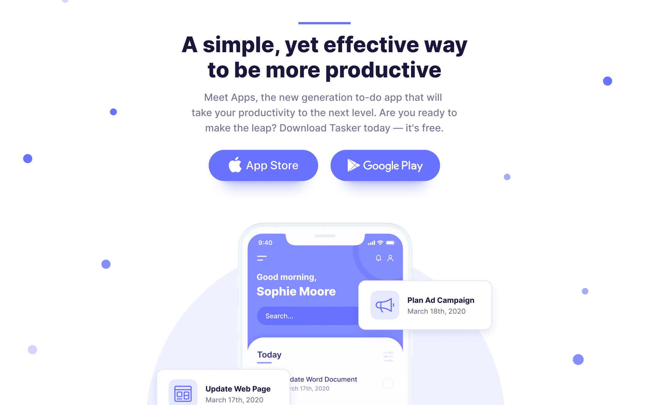 Webflow Template Mobile App