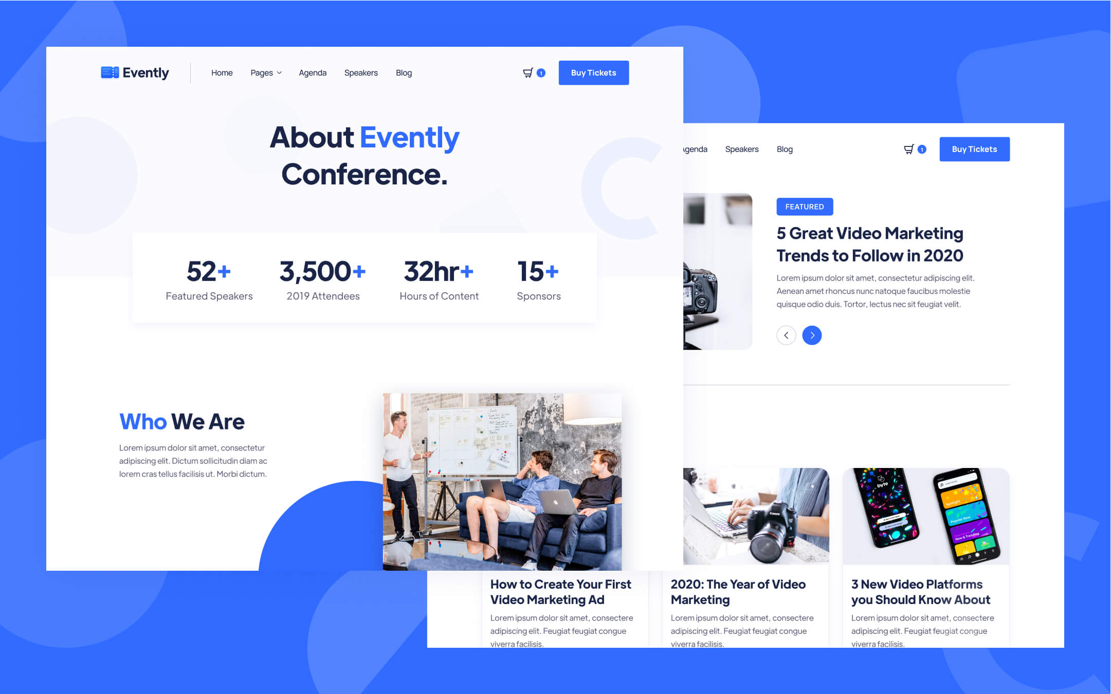 Conference Webflow Template - Evently | BRIX Template
