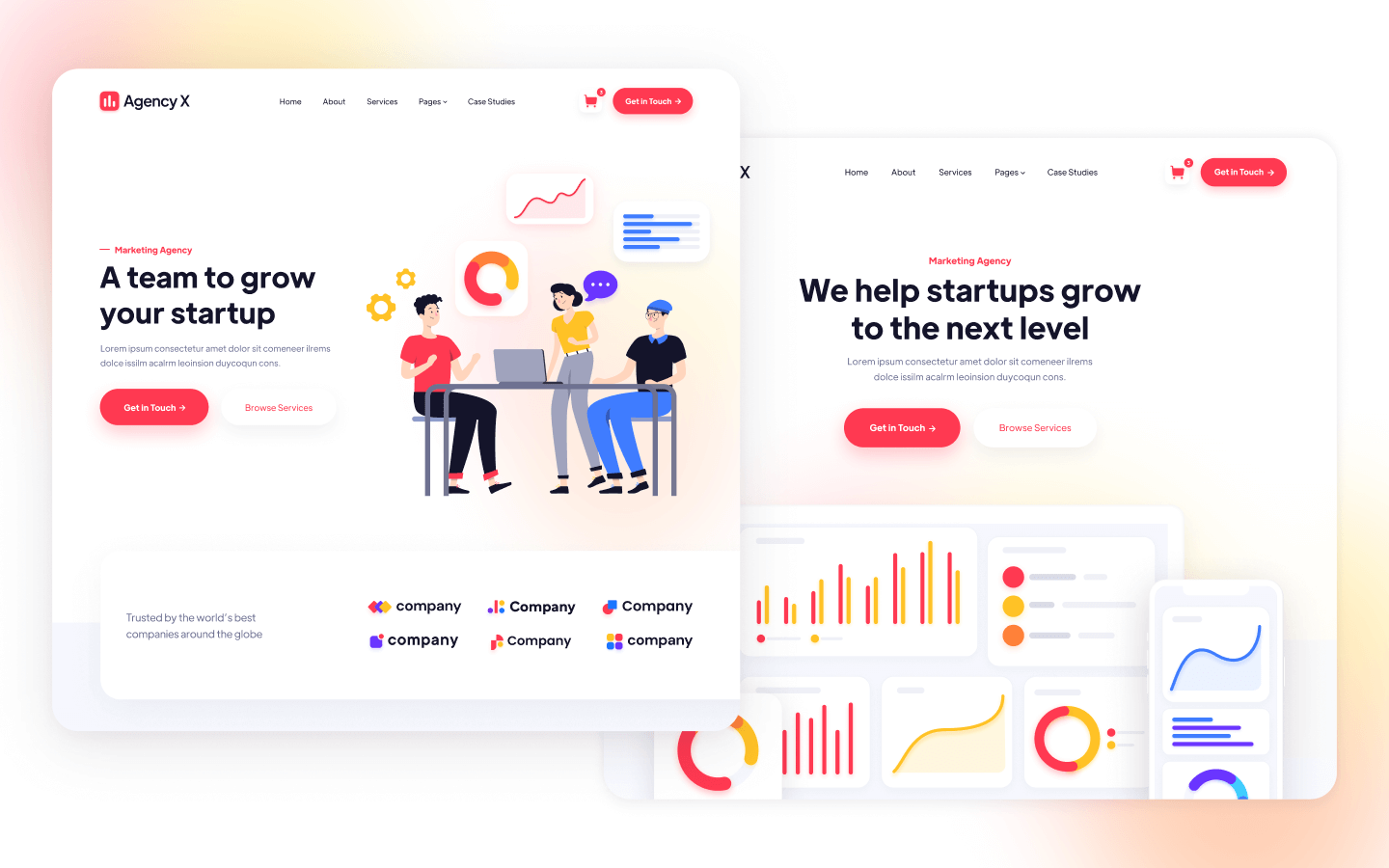 Marketing Agency Webflow Template & UI Kit Agency X BRIX Templates