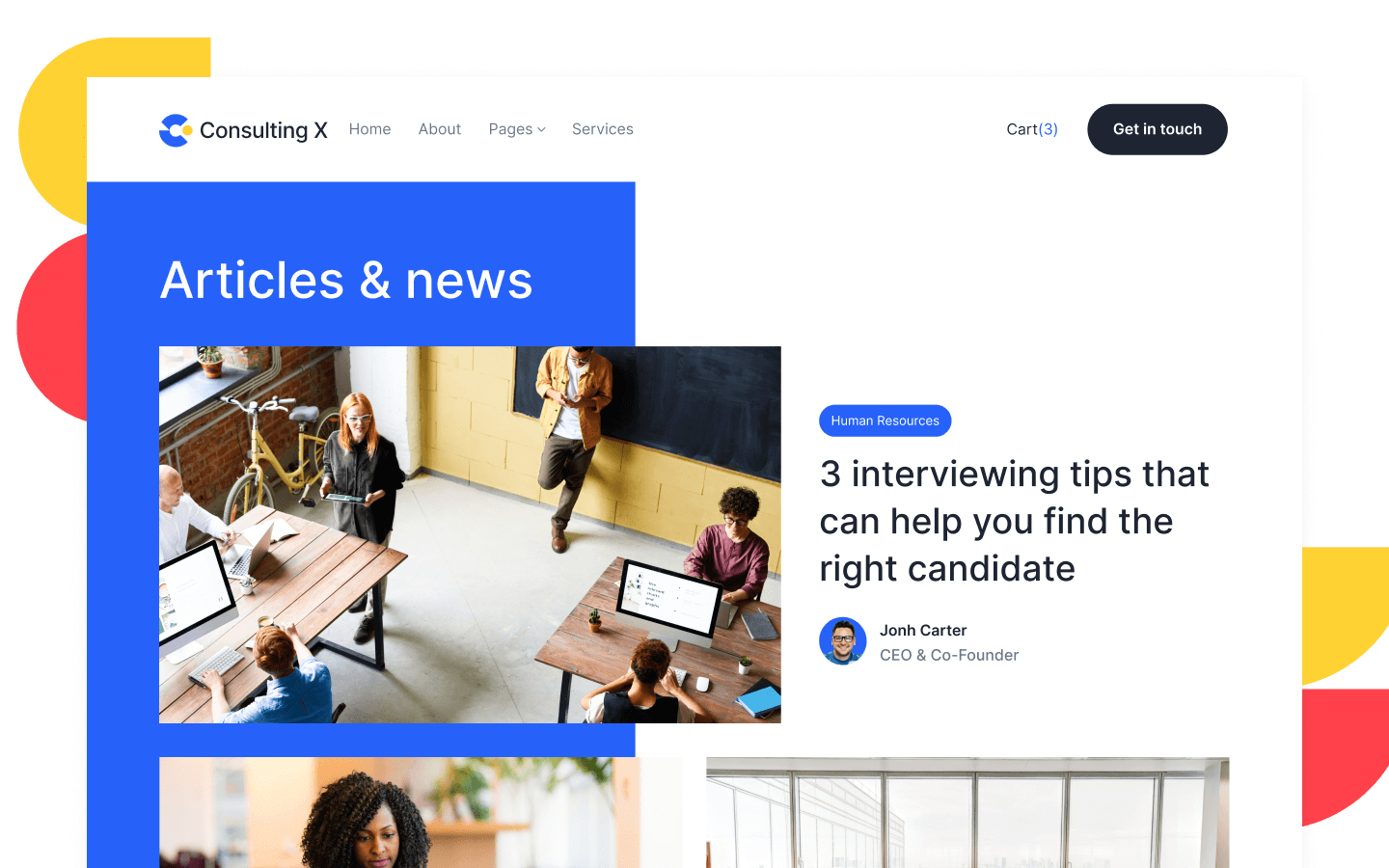 Consulting Firm Webflow Template Consulting X BRIX Templates