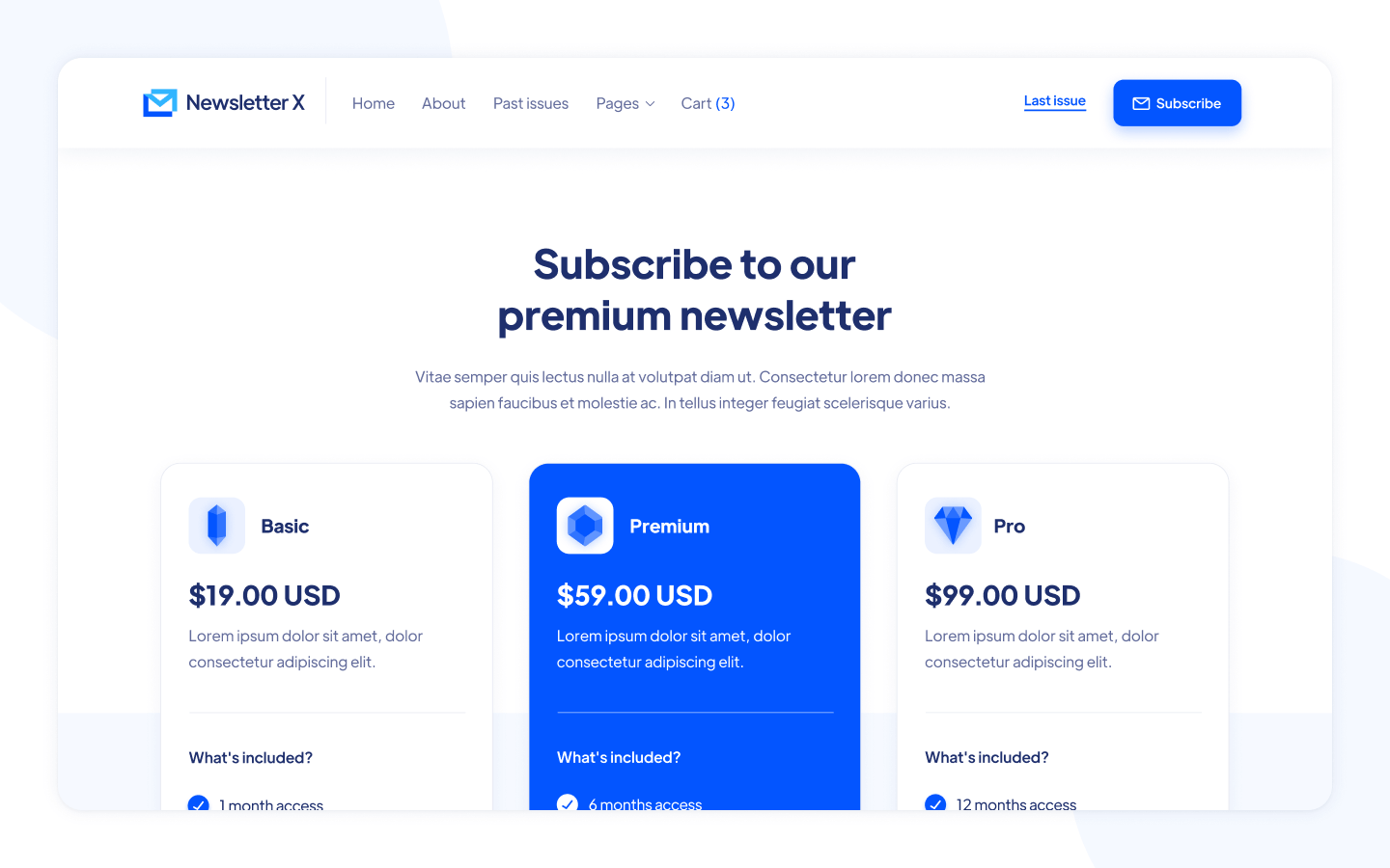 Email Newsletter Webflow Website Template