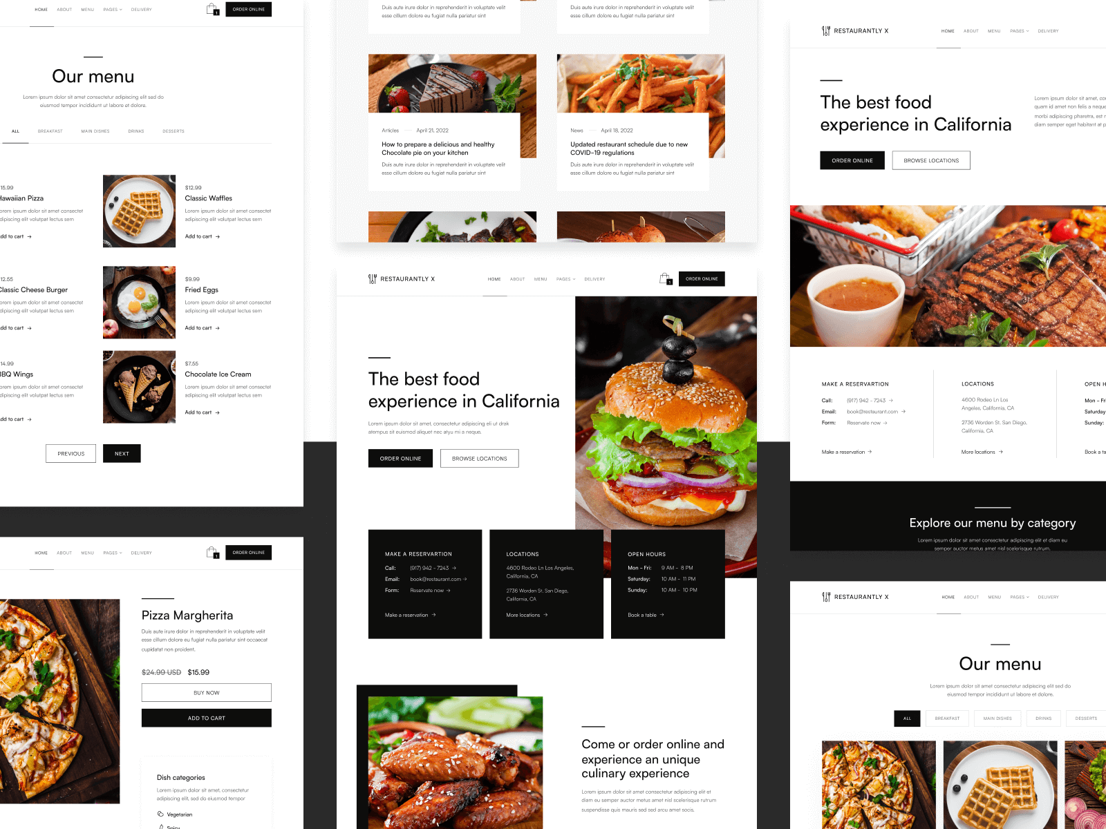 Restaurant Webflow Template & UI Kit - Restaurantly X | BRIX Templates