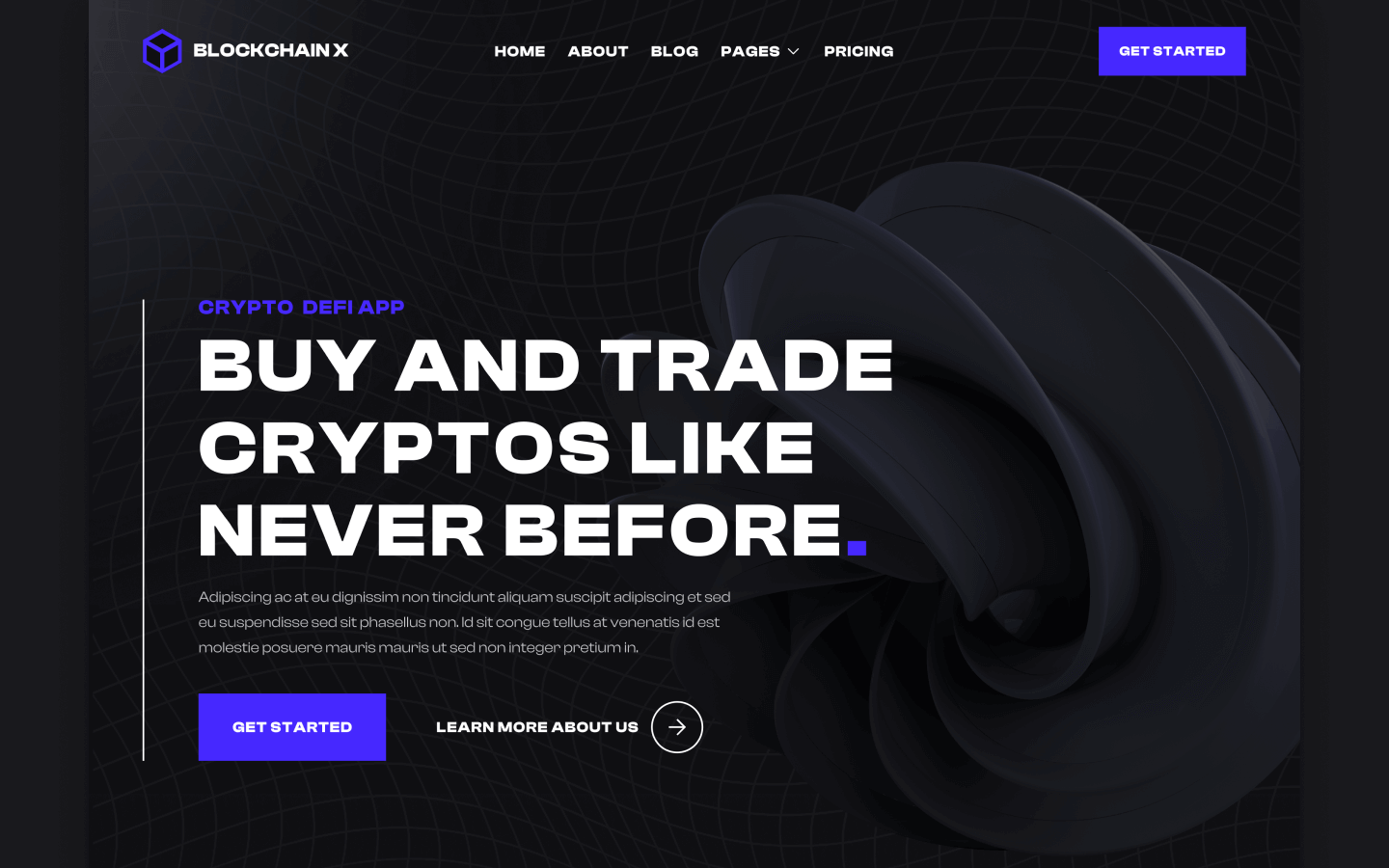 Crypto & Blockchain Webflow Templates Blockchain X BRIX Templates