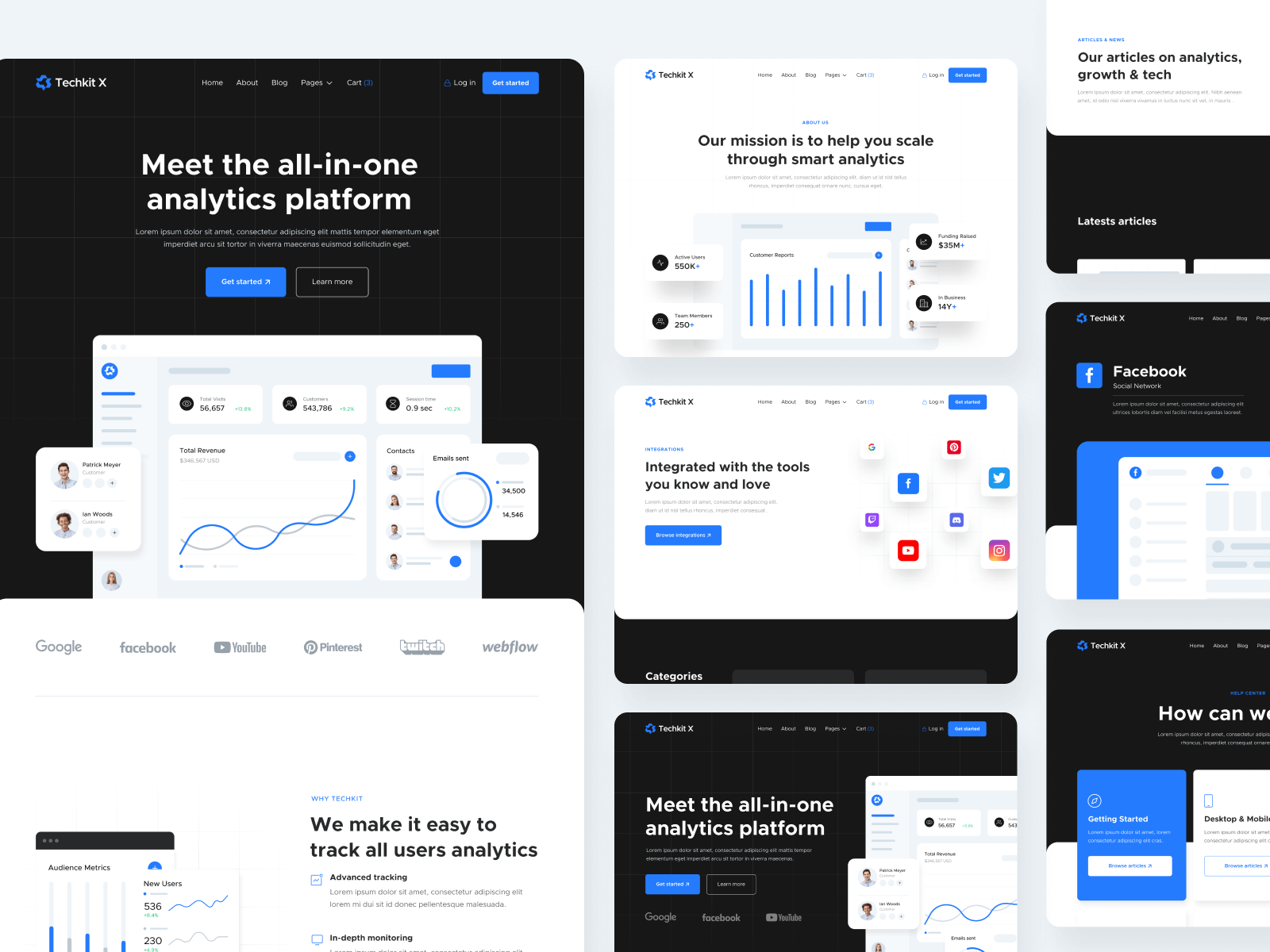 Tech SaaS Webflow Website Template