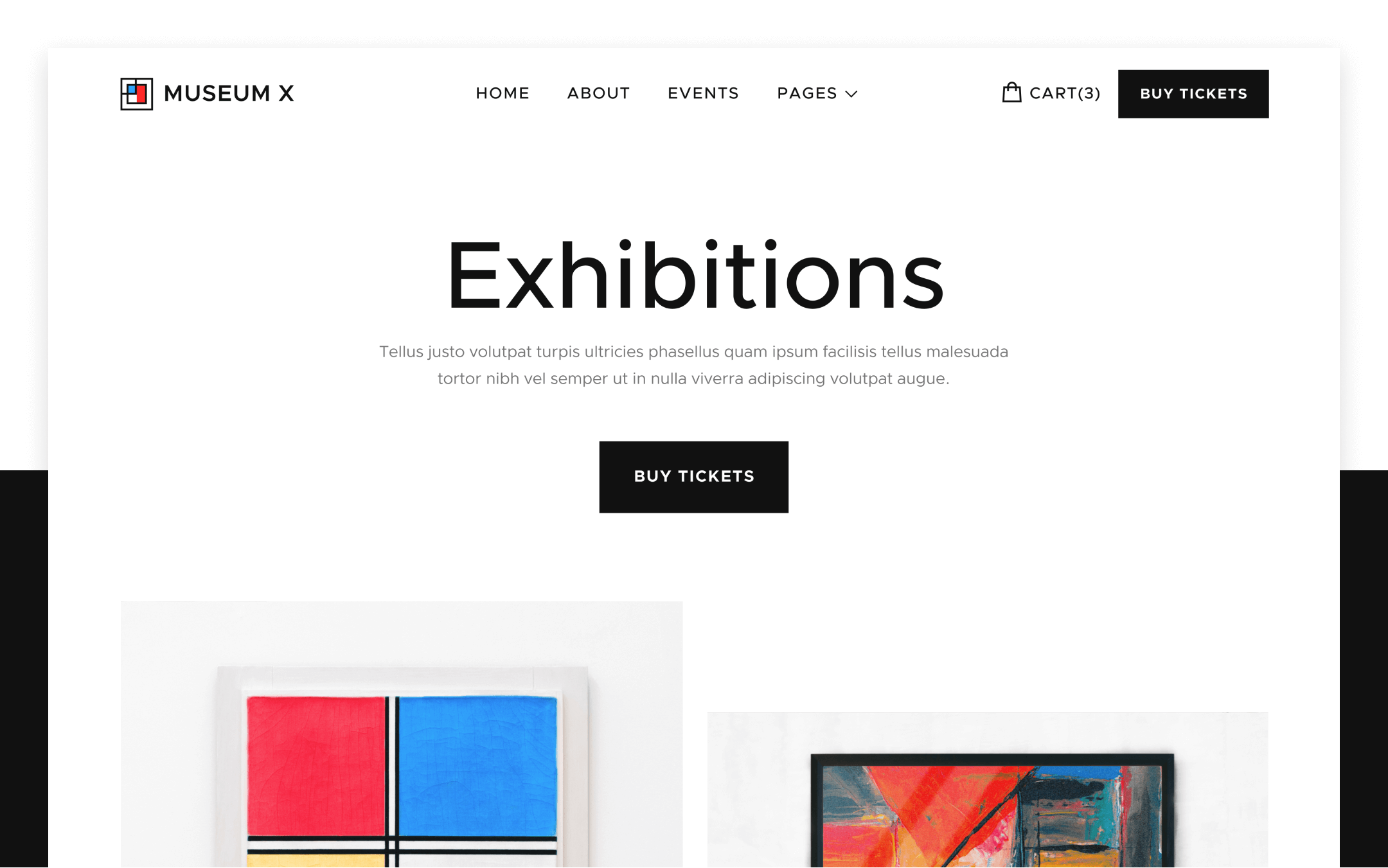 Art Gallery Museum Webflow Template