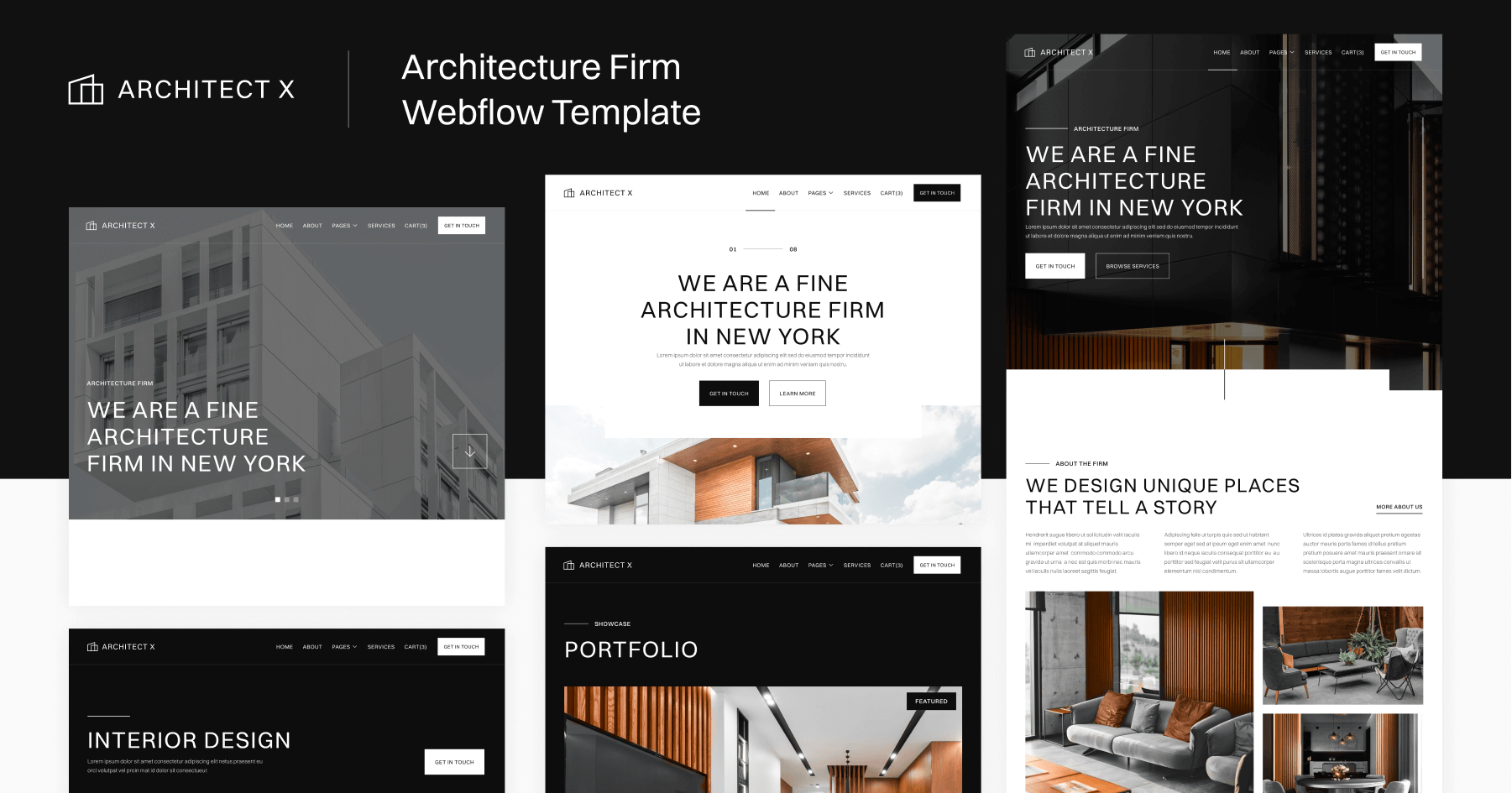 Architecture Firm Webflow Template - Architect X | BRIX Templates