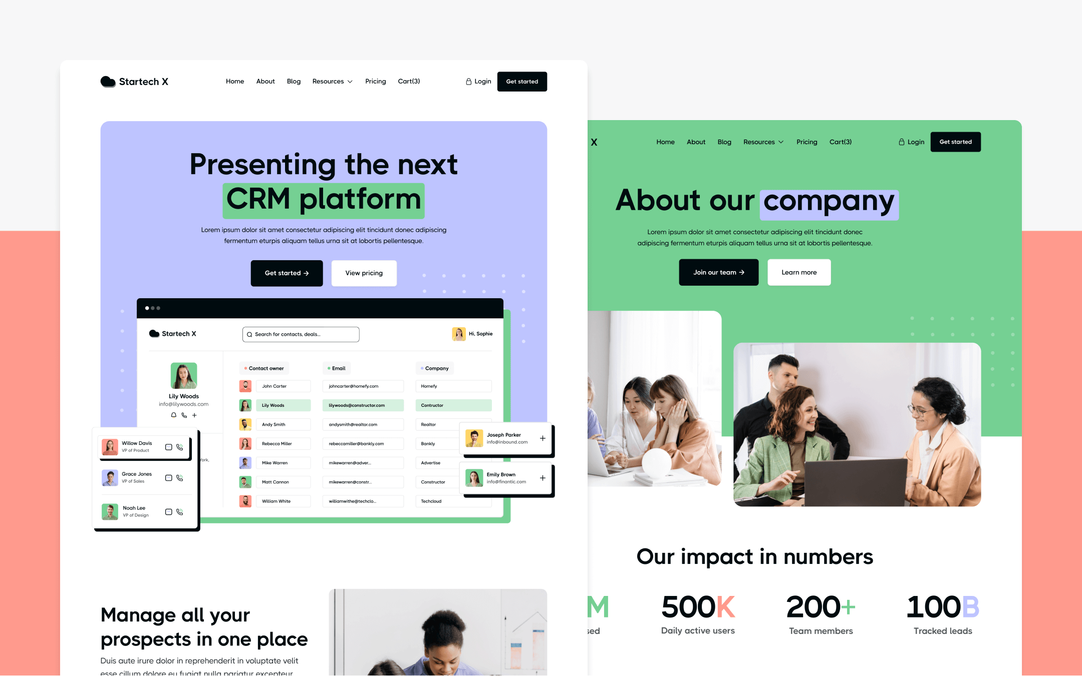 SaaS Startup Webflow Template