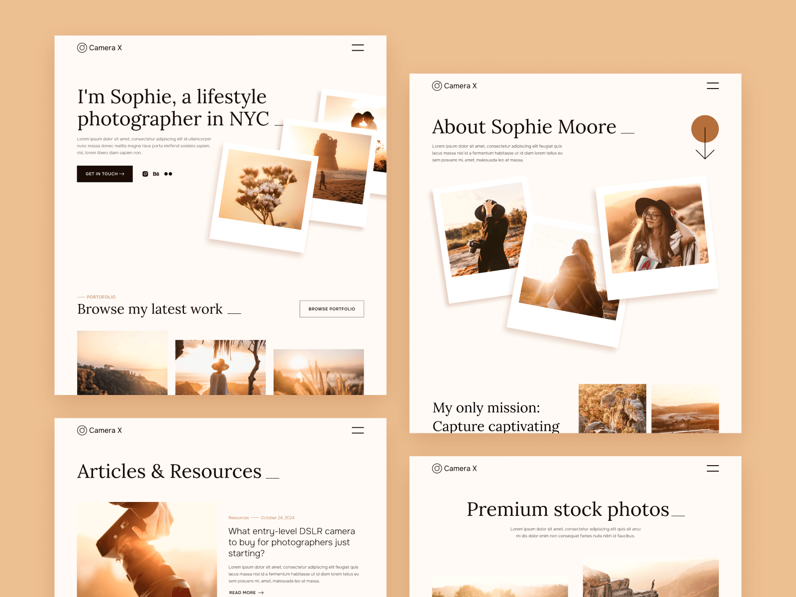 Videographer Webflow Template