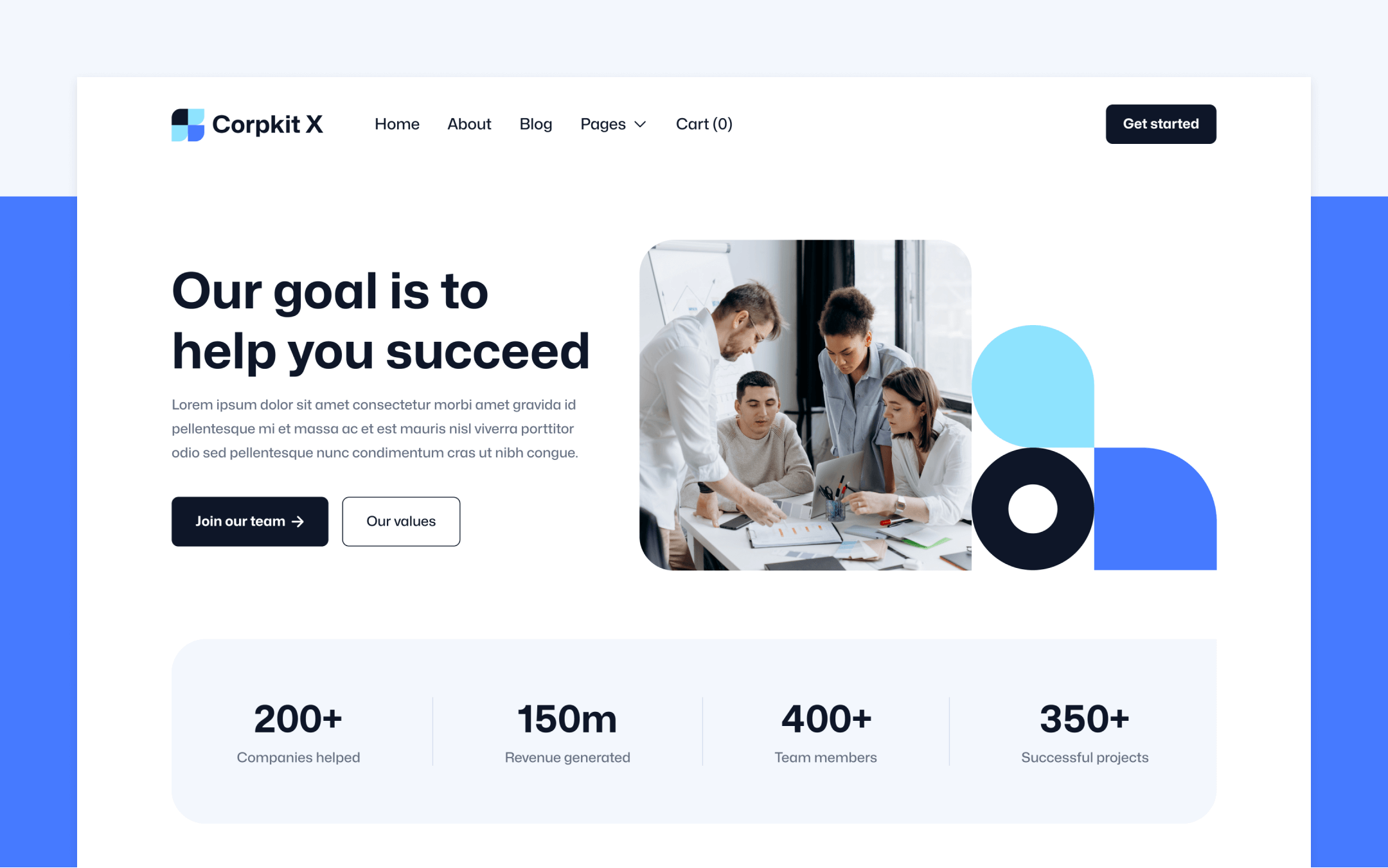 Consulting Company Webflow Template Corpkit X BRIX Templates