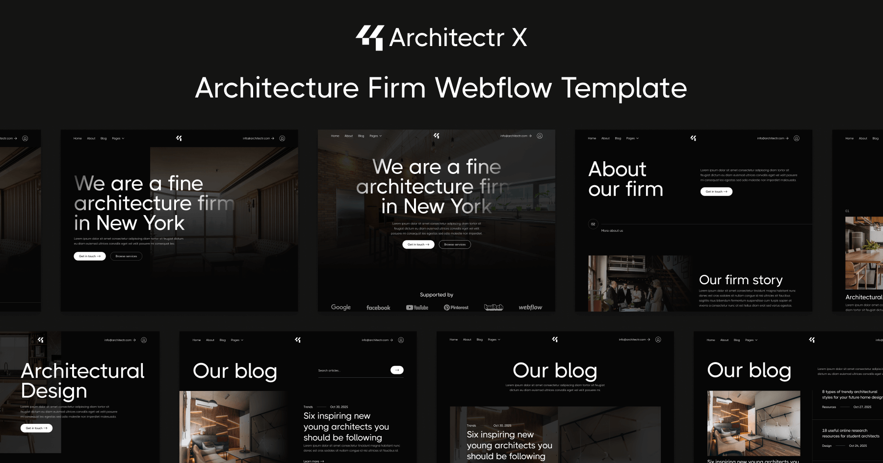 Architect Webflow Template - Architectr X | BRIX Templates